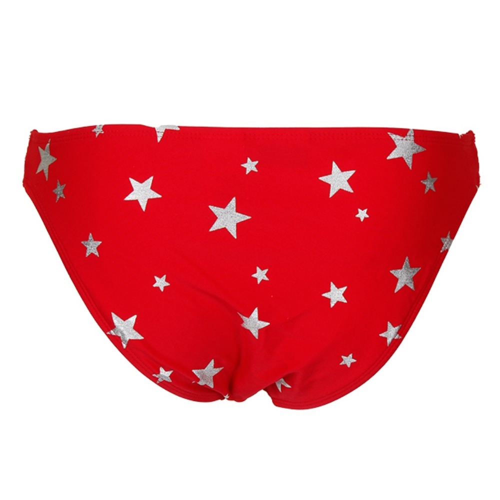 California Waves Red Blue Americana Bikini Bottoms - Picture 5 of 5